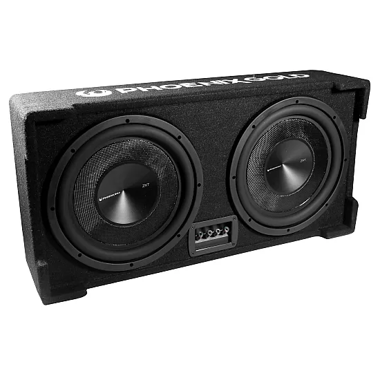 Phoenix Gold ZX212PBS Dual 12 Inch Slim Passive Subwoofer Bass Box Phoenix Gold ZX212PBS Dual 12 Inch Slim Passive Subwoofer Bass Box