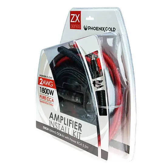 Phoenix Gold ZXK35 ZXK Series Amplifier Wiring Kit 35mm CCA 5.2 meter Cable Kit Phoenix Gold ZXK35 ZXK Series Amplifier Wiring Kit 35mm CCA 5.2 meter Cable Kit