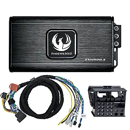Phoenix Gold ZXMPB1 4 Channel Amplifier Upgrade Kit for BMW with  Basic Sound System