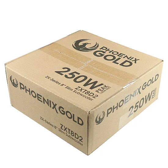 Phoenix Gold ZXT8D2 250W Max Power 8 inch Slim Car Audio Subwoofer Phoenix Gold ZXT8D2 250W Max Power 8 inch Slim Car Audio Subwoofer