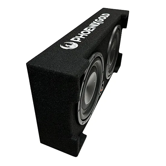 Phoenix Gold ZX210PBS 10 Inch Slim Passive Dual Subwoofer 700W Max Bass Box