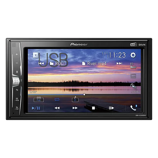 Pioneer DMH-A3300DAB Double DIN 6.2" Touchscreen Bluetooth In Car AV Entertainment System with DAB+ Pioneer DMH-A3300DAB Double DIN 6.2" Touchscreen Bluetooth In Car AV Entertainment System with DAB+