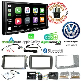 Pioneer SPH-DA230DAB Car Audio System & Complete Volkswagen Stereo Fitting Kit Bundle - MIB-PQ