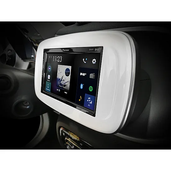 Pioneer SPH-EVO62DAB-SMAW Car Stereo Plus White Installation Kit for Smart Forfour and Fortwo 
