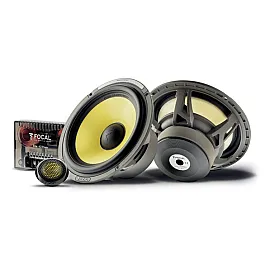 Focal Car Speakers 2-way Compact Component Kit with Grills - Elite K2 Power ES 165 K