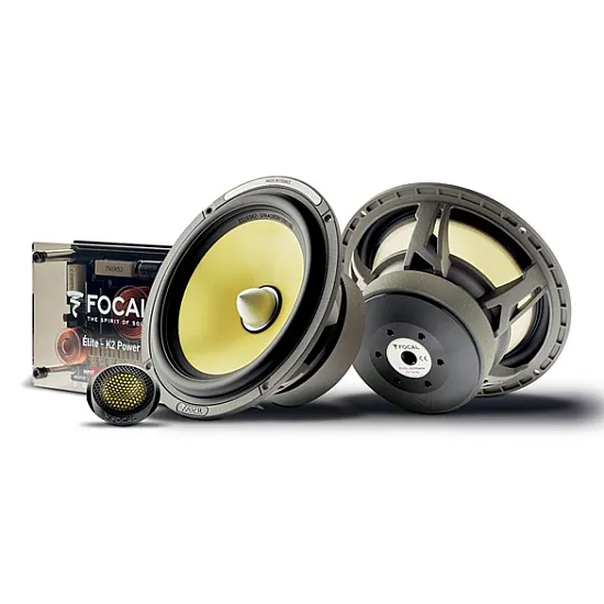 Focal Car Speakers 2-way Compact Component Kit with Grills - Elite K2 Power ES 165 K2 Focal Car Speakers 2-way Compact Component Kit with Grills - Elite K2 Power ES 165 K2