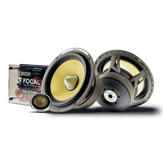Focal Car Speakers 2-way Compact Component Kit with Grills - Elite K2 Power ES 165 KX2 Focal Car Speakers 2-way Compact Component Kit with Grills - Elite K2 Power ES 165 KX2