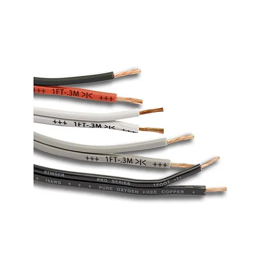 Stinger 12GA Ultra Flexible OFC Pro Speaker Wire Matte Grey 250 FT Spool