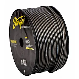 Stinger 12GA Ultra Flexible OFC Pro Speaker Wire Matte Grey 250 FT Spool