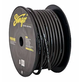 Stinger 4GA Ultra Flexible PRO Power Wire Matte Black 100 ft