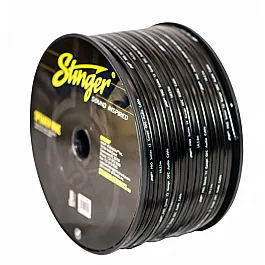 Stinger 12GA Flexible OFC Pro Series Speaker Wire Black 250 FT Spool