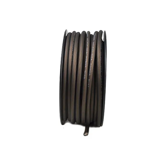 Stinger 4GA Ultra Flexible CCA Power Wire Matte Black 100 ft