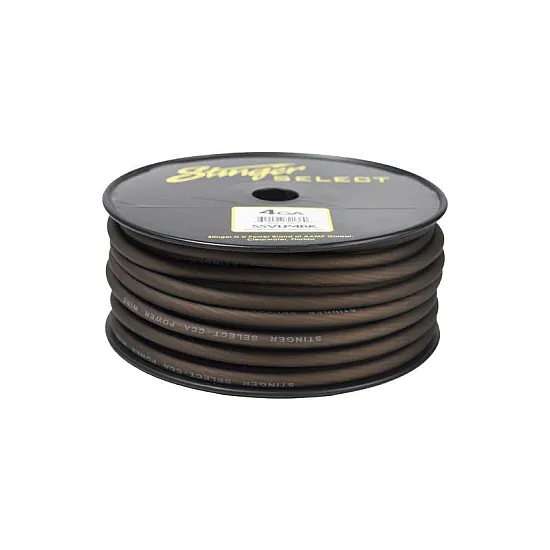 Stinger 4GA Ultra Flexible CCA Power Wire Matte Black 100 ft