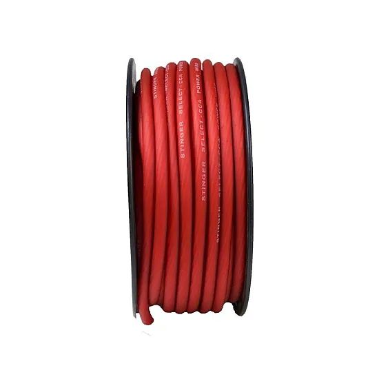 Stinger 4GA Ultra Flexible CCA Power Wire Matte Red 100 ft