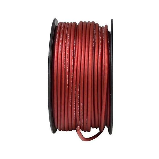 Stinger 8GA Ultra Flexible CCA Power Wire Matte Red 250 ft