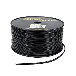 Stinger 16GA Ultra Flexible CCA Speaker Wire Black 500 FT Spool