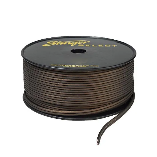 Stinger 16GA Ultra Flexible CCA Speaker Wire Matte Black 500 FT Spool Stinger 16GA Ultra Flexible CCA Speaker Wire Matte Black 500 FT Spool