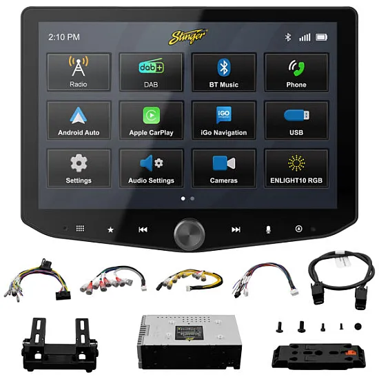 Stinger Horizon10 Land Rover Denfender 10 inch Multimedia Apple CarPlay, Android Auto DAB Stereo