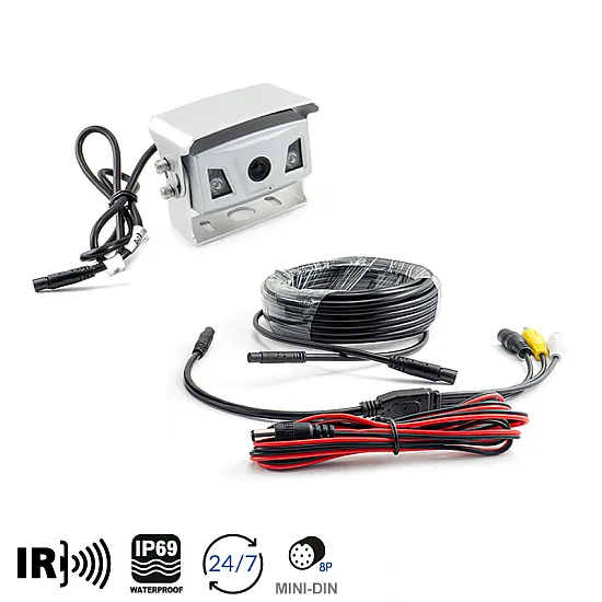 Ampire KIP200-SIL Heavy Duty Rear View Camera - Silver