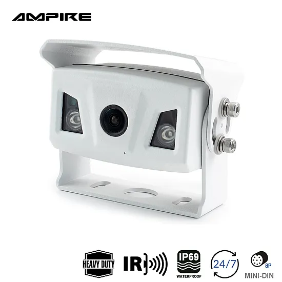 Ampire KIP200-WHI Heavy Duty Rear View Camera - Silver Ampire KIP200-WHI Heavy Duty Rear View Camera - Silver