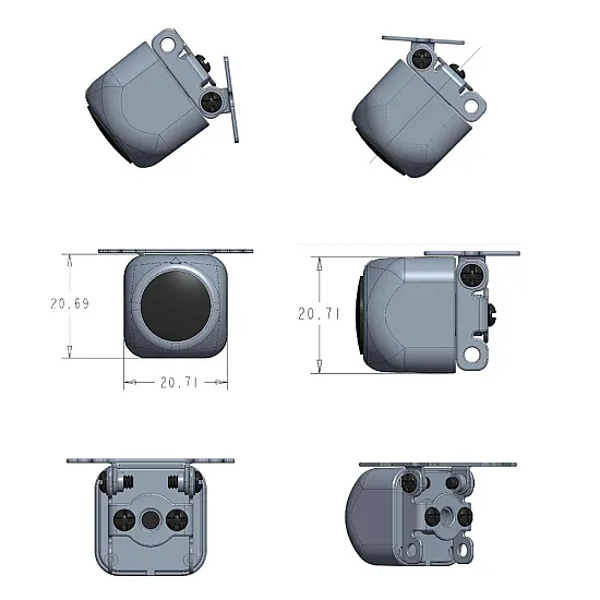 Ampire KTX802-ECO Mini Universal Rear View Camera