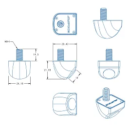 Ampire KCA801 AHD Mini Universal Rear View Camera