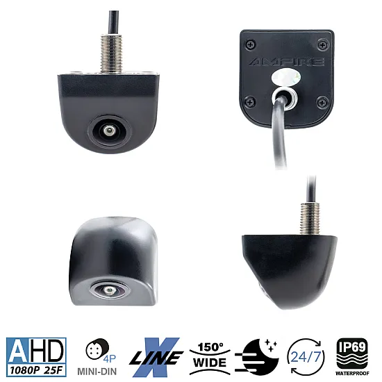 Ampire KCA801 AHD Mini Universal Rear View Camera Ampire KCA801 AHD Mini Universal Rear View Camera