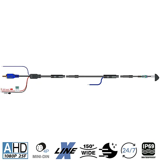 Ampire KCA801 AHD Mini Universal Rear View Camera Ampire KCA801 AHD Mini Universal Rear View Camera