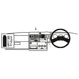 Volkswagen Caravelle, Transporter T4 Brodit ProClip Mounting Bracket - Center mount (652296) Volkswagen Caravelle, Transporter T4 Brodit ProClip Mounting Bracket - Center mount (652296)