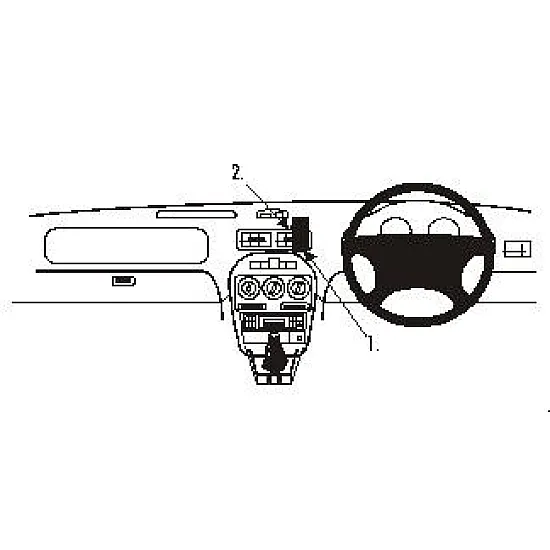 MG TF, ZR Brodit ProClip Mounting Bracket - Center mount (652318) MG TF, ZR Brodit ProClip Mounting Bracket - Center mount (652318)