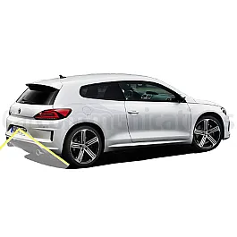 VW Scirocco (138) Facelift Rear View Camera Kit