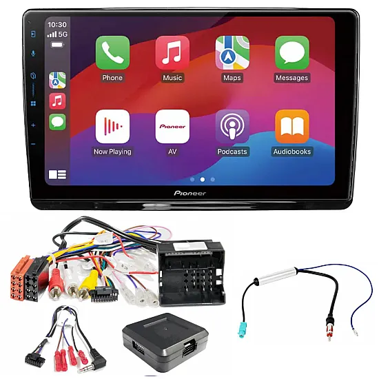 Citroen C4 Pioneer 9.0" Wireless CarPlay Android Complete Stereo Upgrade Pack