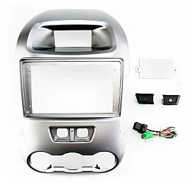 Ford Ranger 2011-2015 Silver Pioneer 9.0" Wireless CarPlay Android Stereo Upgrade Pack