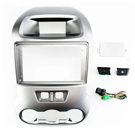 Ford Ranger 2011-2015 Silver Pioneer 9.0" Wireless CarPlay Android Stereo Upgrade Pack