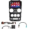 Jeep Wrangler 2008-2010 (2 Doors) Pioneer 9.0" Wireless CarPlay Android Stereo Upgrade Pack