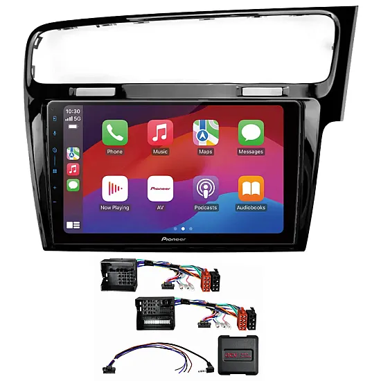 VW Golf 7 2012-2020 Pioneer 9.0" Wireless CarPlay Android Stereo Upgrade Pack