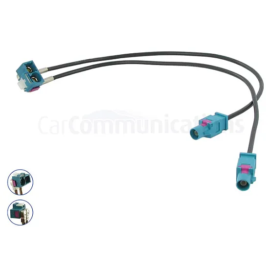 CT27AA98 - VW/ Skoda: MFD3 RNS/ RCD 510 310 315 210 Twin Antenna Aerial Adapter