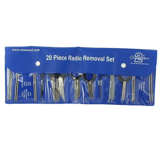 Connects2 CT22UV03 - 20 Piece Car Radio Head Unit Stereo Release Removal Keys Set Tool
