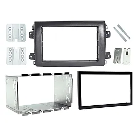 Fiat Ducato 8 Double DIN Car Stereo Fascia Adapter - Black - CT23FT45