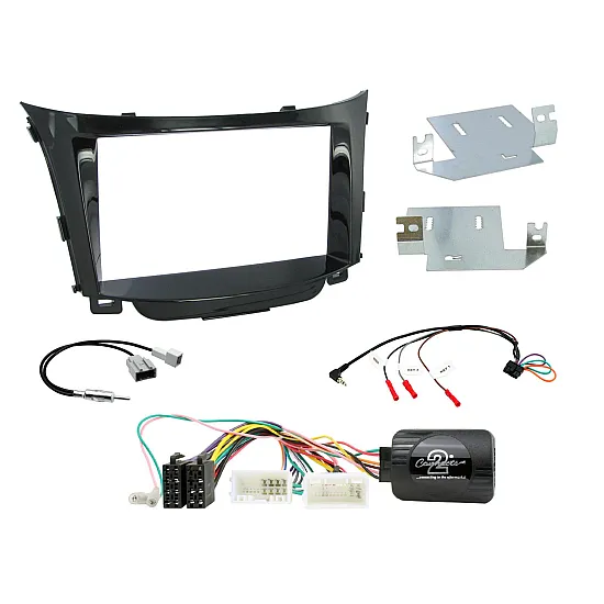 Connects2 Retrofit Car Stereo 2DIN Fitting Kit - Hyundai i30 - Piano Black - CTKHY25 Connects2 Retrofit Car Stereo 2DIN Fitting Kit - Hyundai i30 - Piano Black - CTKHY25
