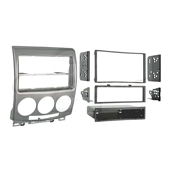 Connects2 Double Din Stereo Fascia Adaptor For Mazda -  Silver - CT23MZ06