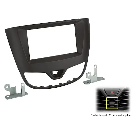 CT23VX63 Car Stereo Fascia Kit Opel - Viva - Karl - (Matt Black) - 2015-2019 CT23VX63 Car Stereo Fascia Kit Opel - Viva - Karl - (Matt Black) - 2015-2019