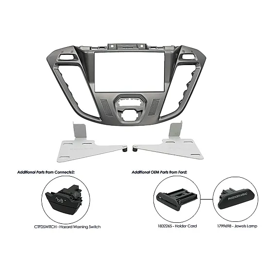 Connects2 Double DIN Stereo Fascia Adaptor For Ford - CT23FD38 Connects2 Double DIN Stereo Fascia Adaptor For Ford - CT23FD38