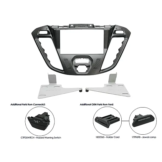 Connects2 Double DIN Stereo Fascia Adaptor For Ford - CT23FD39 Connects2 Double DIN Stereo Fascia Adaptor For Ford - CT23FD39