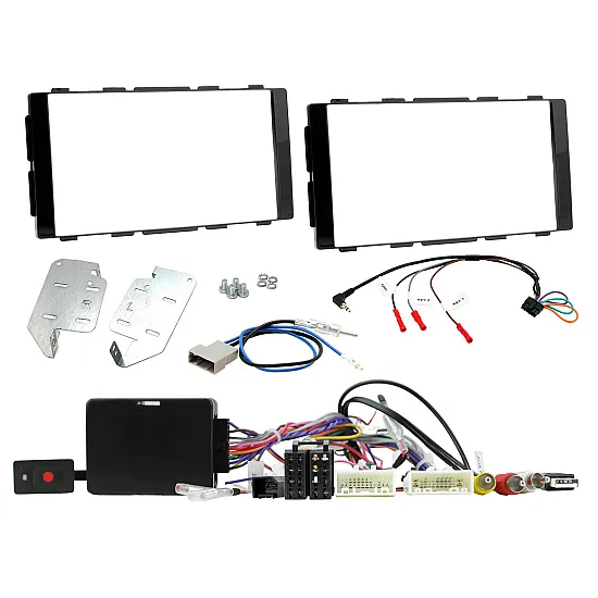 Car Stereo Fitting Kit - Nissan Juke - Nissan Note - 360-degree Camera Retention - 2DIN - CTKNS23 Car Stereo Fitting Kit - Nissan Juke - Nissan Note - 360-degree Camera Retention - 2DIN - CTKNS23