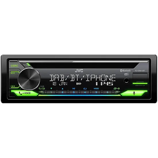 JVC KD-DB912BT Car Stereo & CD Player - DAB+ Alexa Bluetooth & USB/AUX Input JVC KD-DB912BT Car Stereo & CD Player - DAB+ Alexa Bluetooth & USB/AUX Input