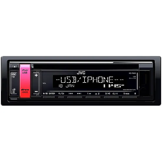 JVC KD-R691 Car Stereo Receiver & CD Player - USB/AUX Input JVC KD-R691 Car Stereo Receiver & CD Player - USB/AUX Input