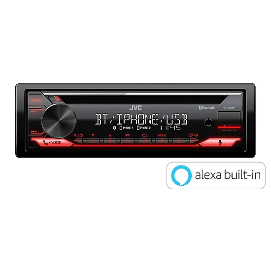 JVC KD-T812BT Car Stereo Receiver & CD Player - Alexa, Bluetooth & USB/AUX Input JVC KD-T812BT Car Stereo Receiver & CD Player - Alexa, Bluetooth & USB/AUX Input
