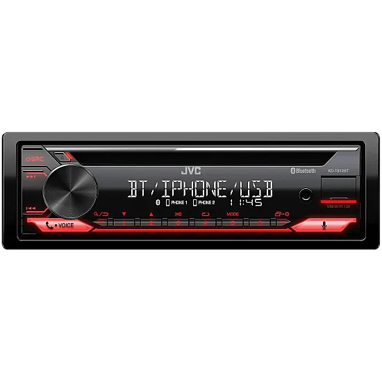 JVC KD-T812BT Car Stereo Receiver & CD Player - Alexa, Bluetooth & USB/AUX Input JVC KD-T812BT Car Stereo Receiver & CD Player - Alexa, Bluetooth & USB/AUX Input