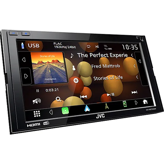 JVC KW-M875DBW 2DIN Mechless Car Stereo Wireless Apple CarPlay Android Auto Bluetooth DAB+ JVC KW-M875DBW 2DIN Mechless Car Stereo Wireless Apple CarPlay Android Auto Bluetooth DAB+